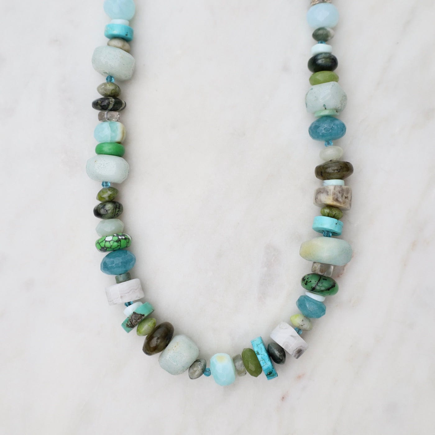 Load image into Gallery viewer, NKL Blue &amp;amp; Green Mix Necklace
