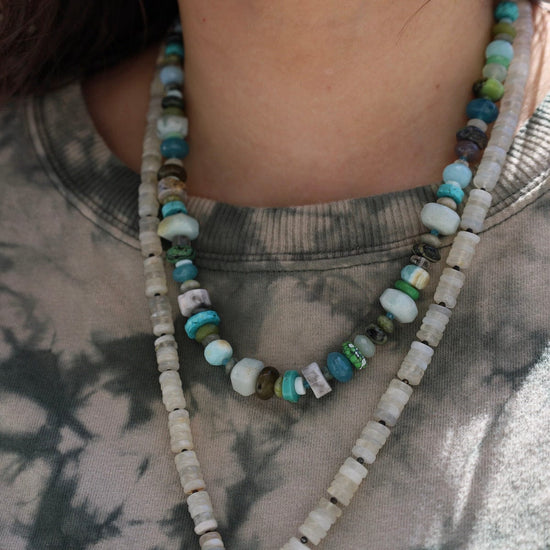Load image into Gallery viewer, NKL Blue &amp;amp; Green Mix Necklace
