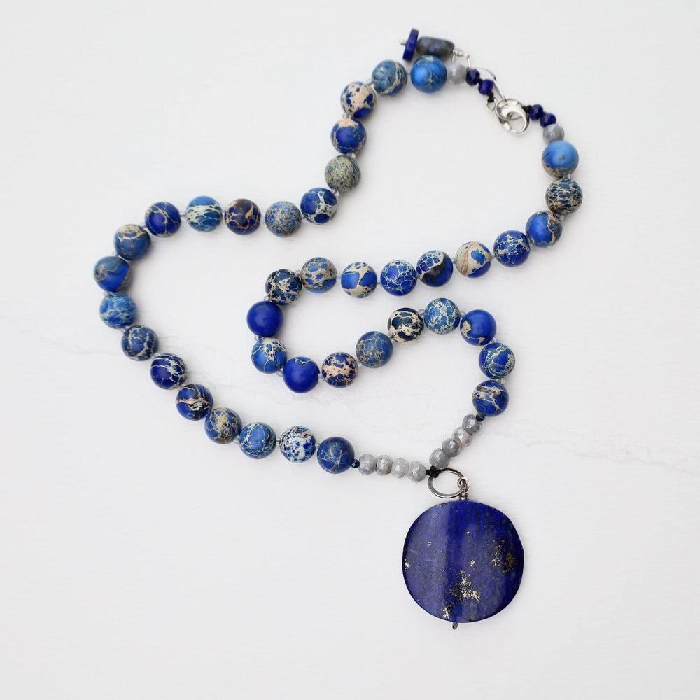 
                      
                        NKL Blue Mix Necklace
                      
                    