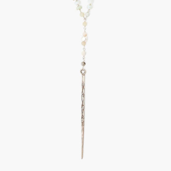 NKL Blue Opal Dagger Necklace