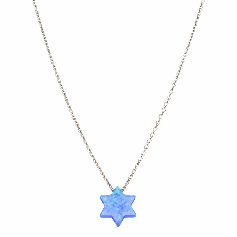 
                      
                        NKL Blue Opal Star of David Necklace
                      
                    