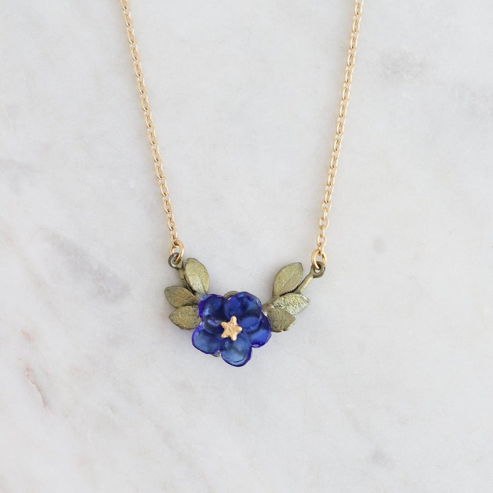 NKL BLUE VIOLET BAR NECKLACE