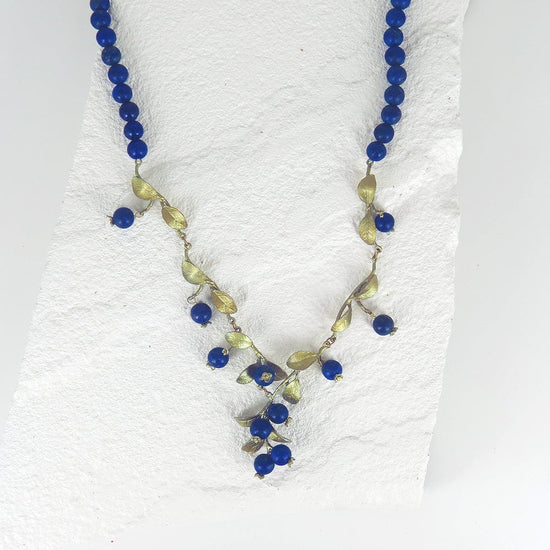 Load image into Gallery viewer, NKL Blueberry Beaded Necklace
