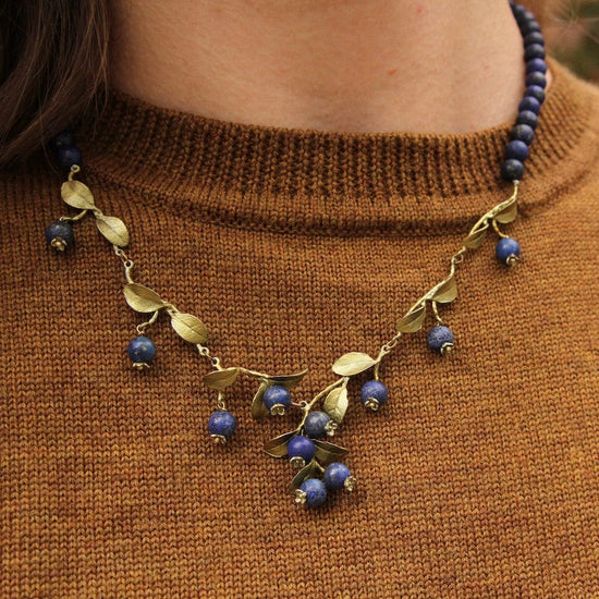 Load image into Gallery viewer, NKL Blueberry Beaded Necklace
