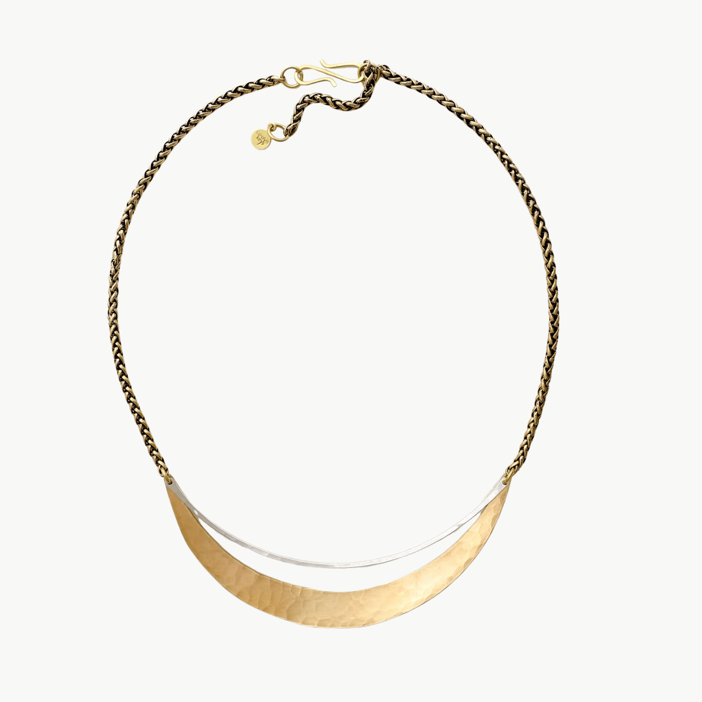 NKL Brass & Silver Luna Necklace