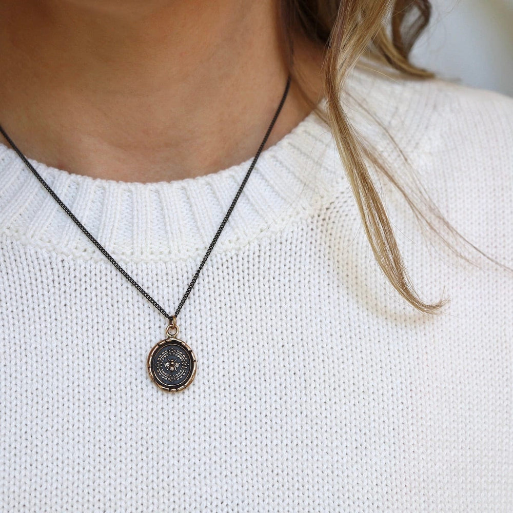 NKL Bronze Honeybee Talisman Necklace