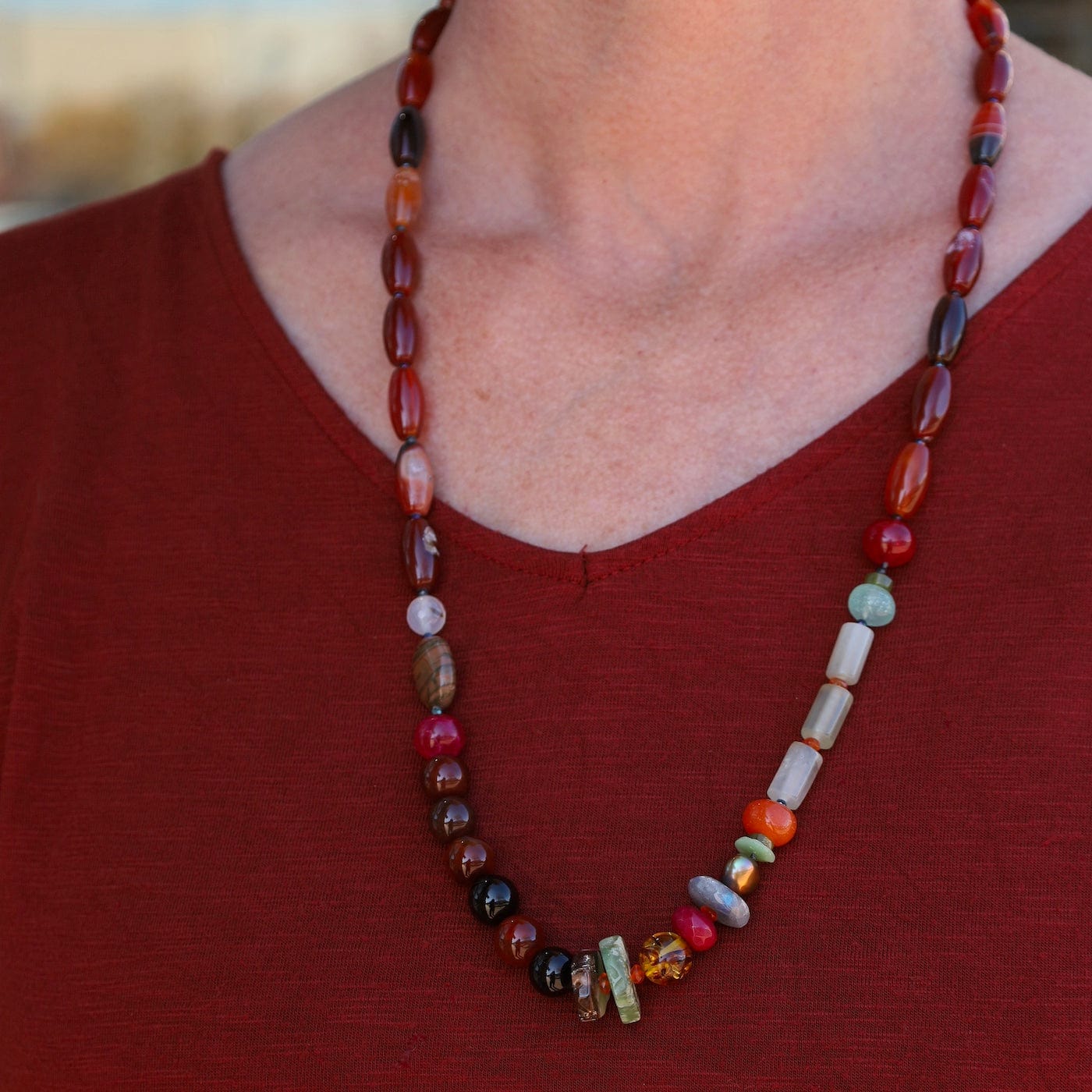 NKL Carnelian Mix Necklace