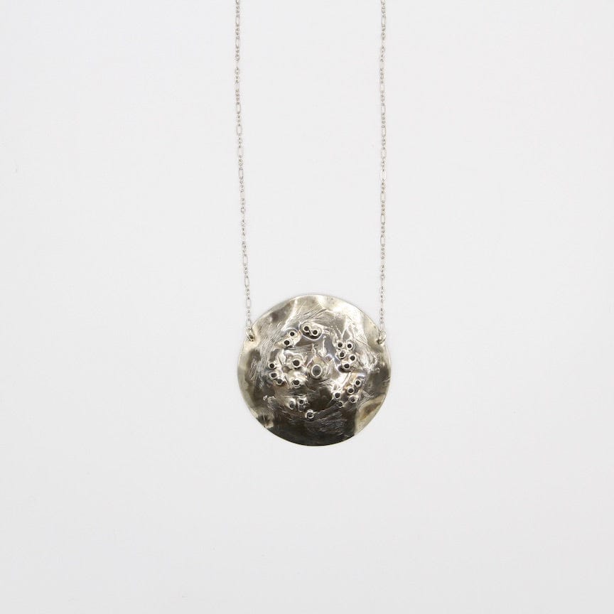 NKL Celestial Silver Disc Necklace