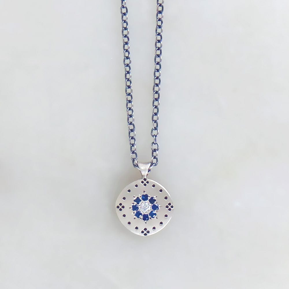 NKL Cluster Pendant with Sapphire Floret