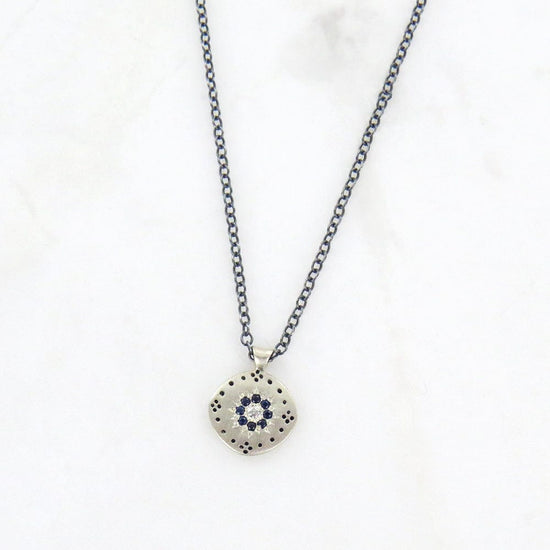 NKL Cluster Pendant with Sapphire Floret