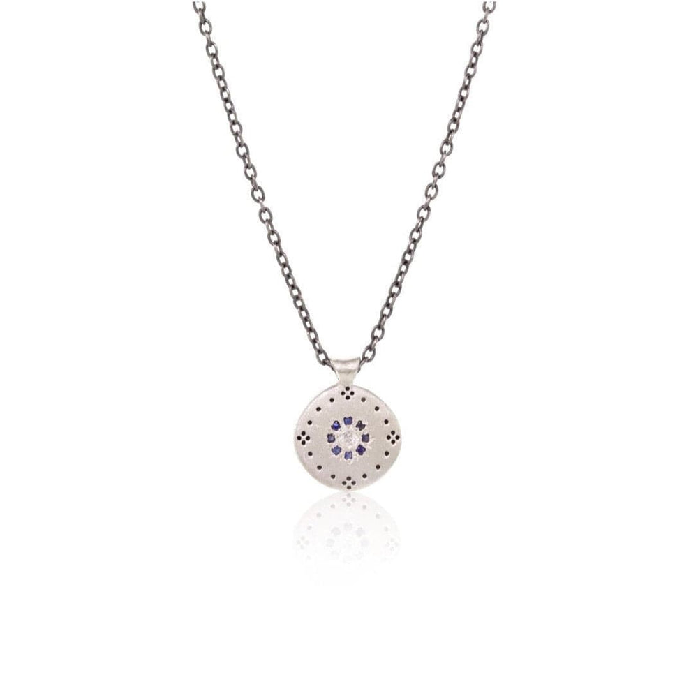 
                      
                        NKL Cluster Pendant with Sapphire Floret
                      
                    