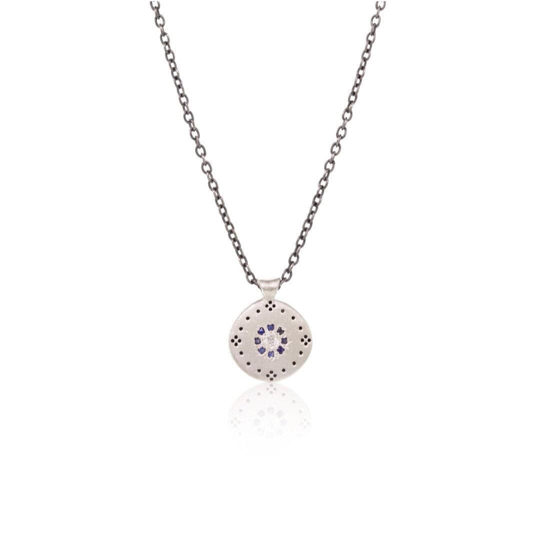 NKL Cluster Pendant with Sapphire Floret