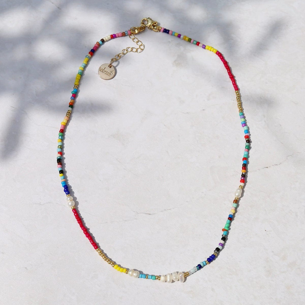 
                      
                        NKL Colorful Rainbow Beaded Necklace with Freshwater Pearl
                      
                    