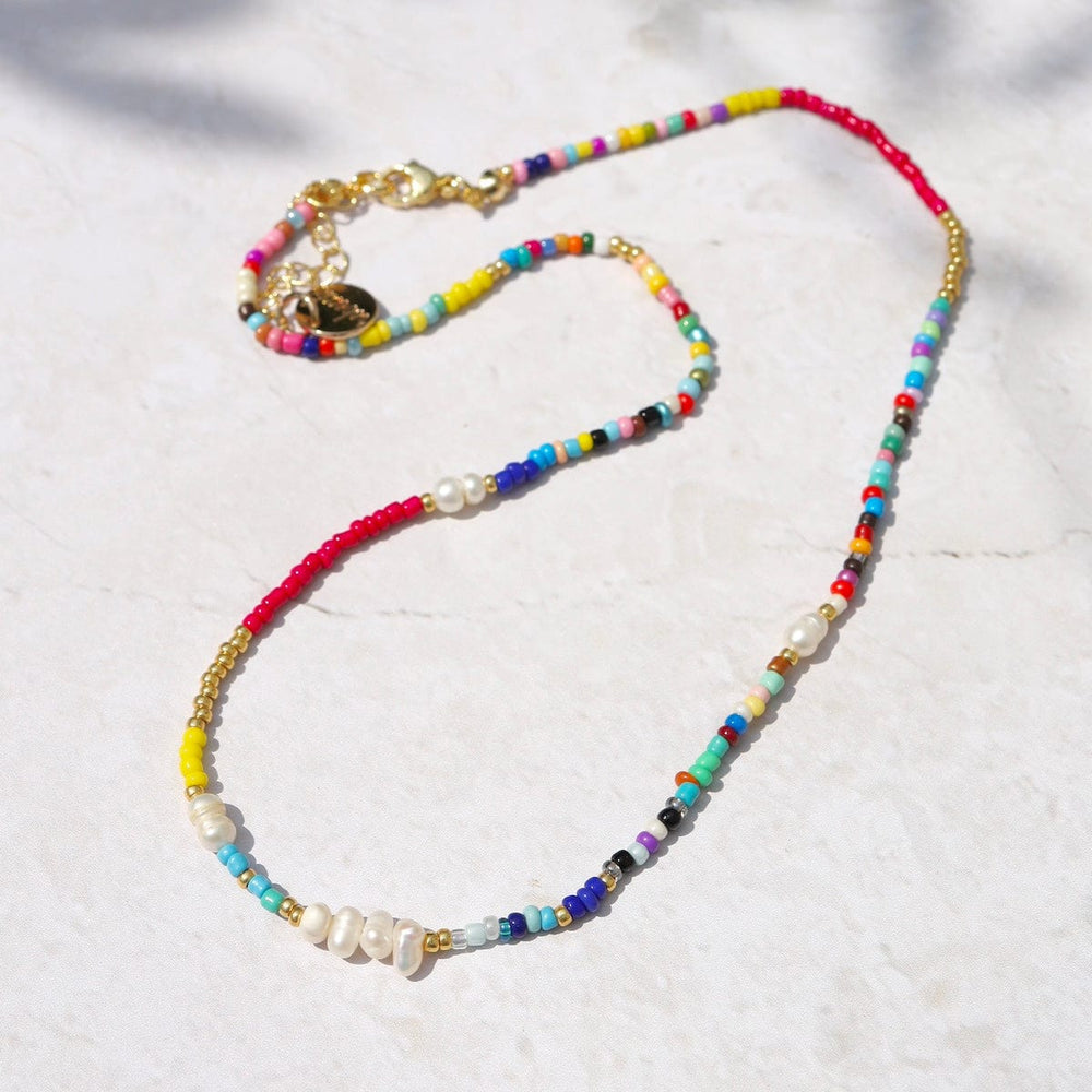 
                      
                        NKL Colorful Rainbow Beaded Necklace with Freshwater Pearl
                      
                    