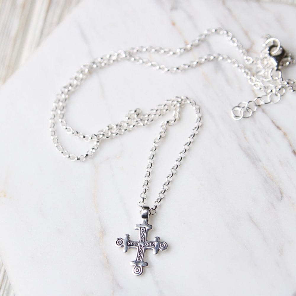 NKL Coptic Cross Necklace -Sterling Silver