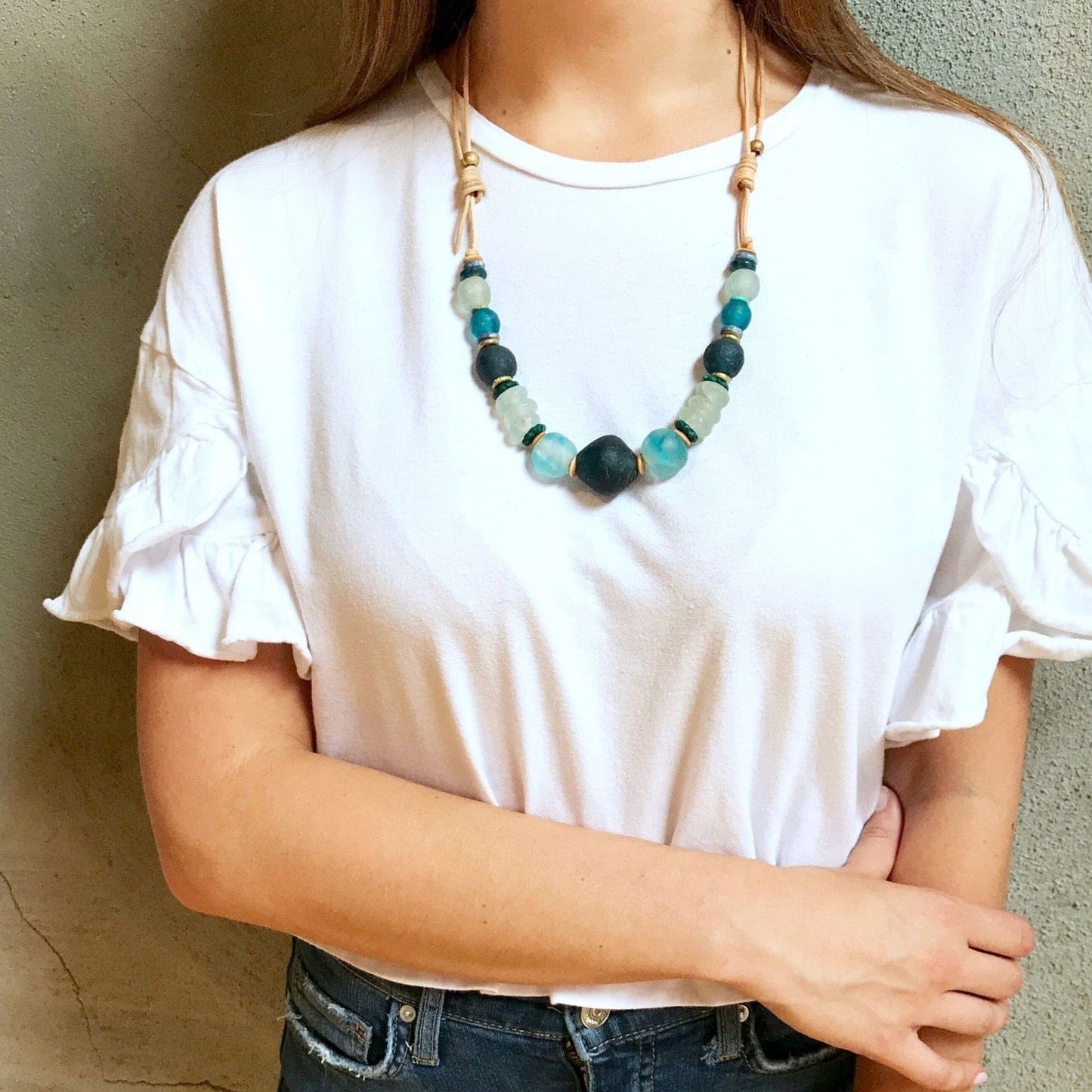 NKL Cord Classic Necklace ~ Lagoon