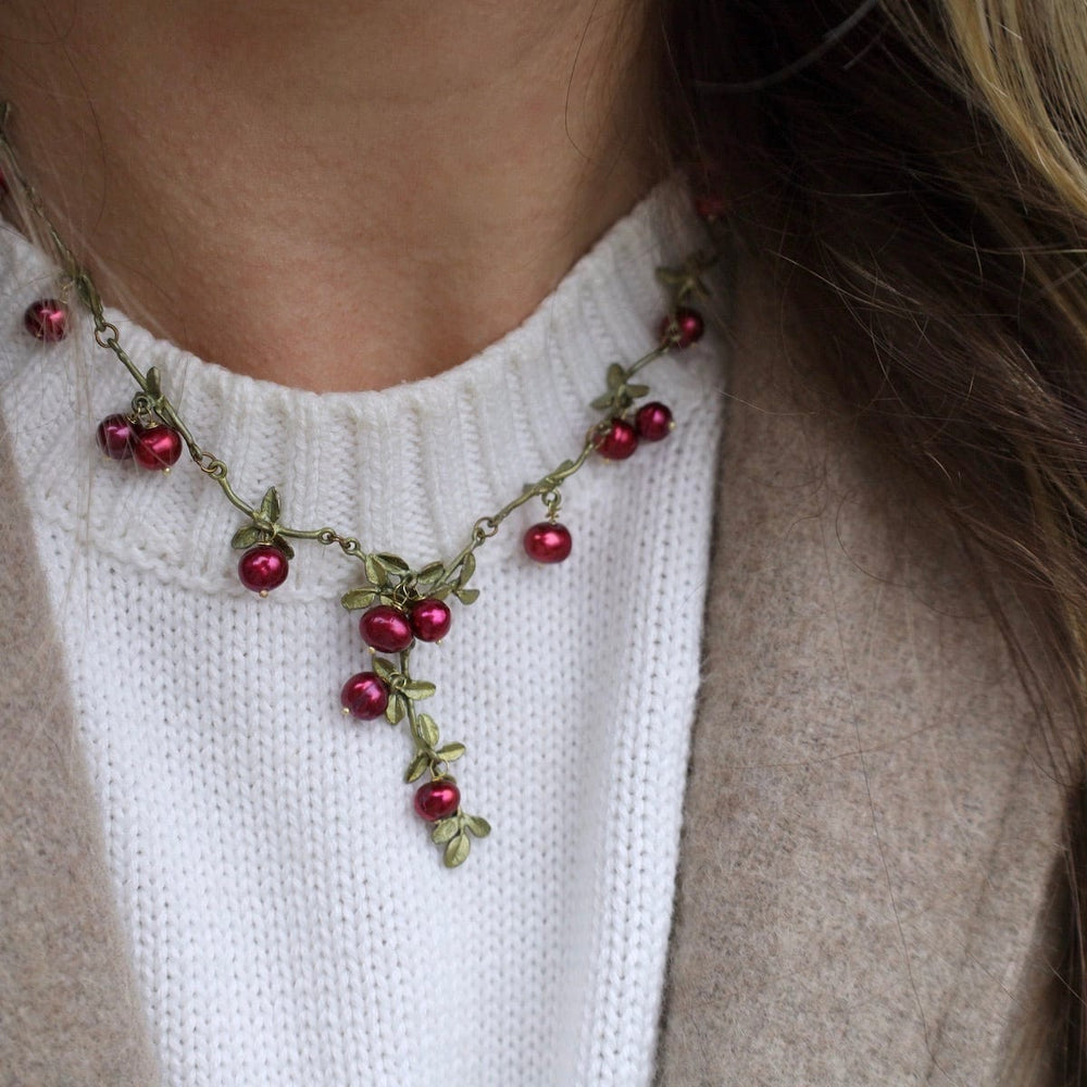 NKL Cranberry Statement Necklace