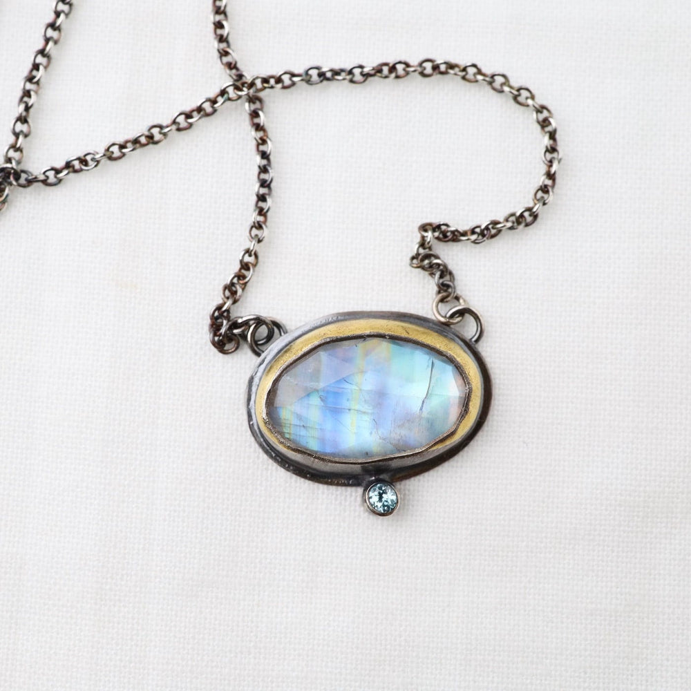 
                      
                        NKL Crescent Rim Necklace with Moonstone
                      
                    