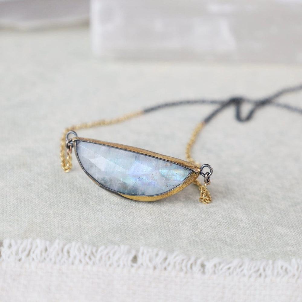 
                      
                        NKL Crescent Split Necklace with Moonstone
                      
                    