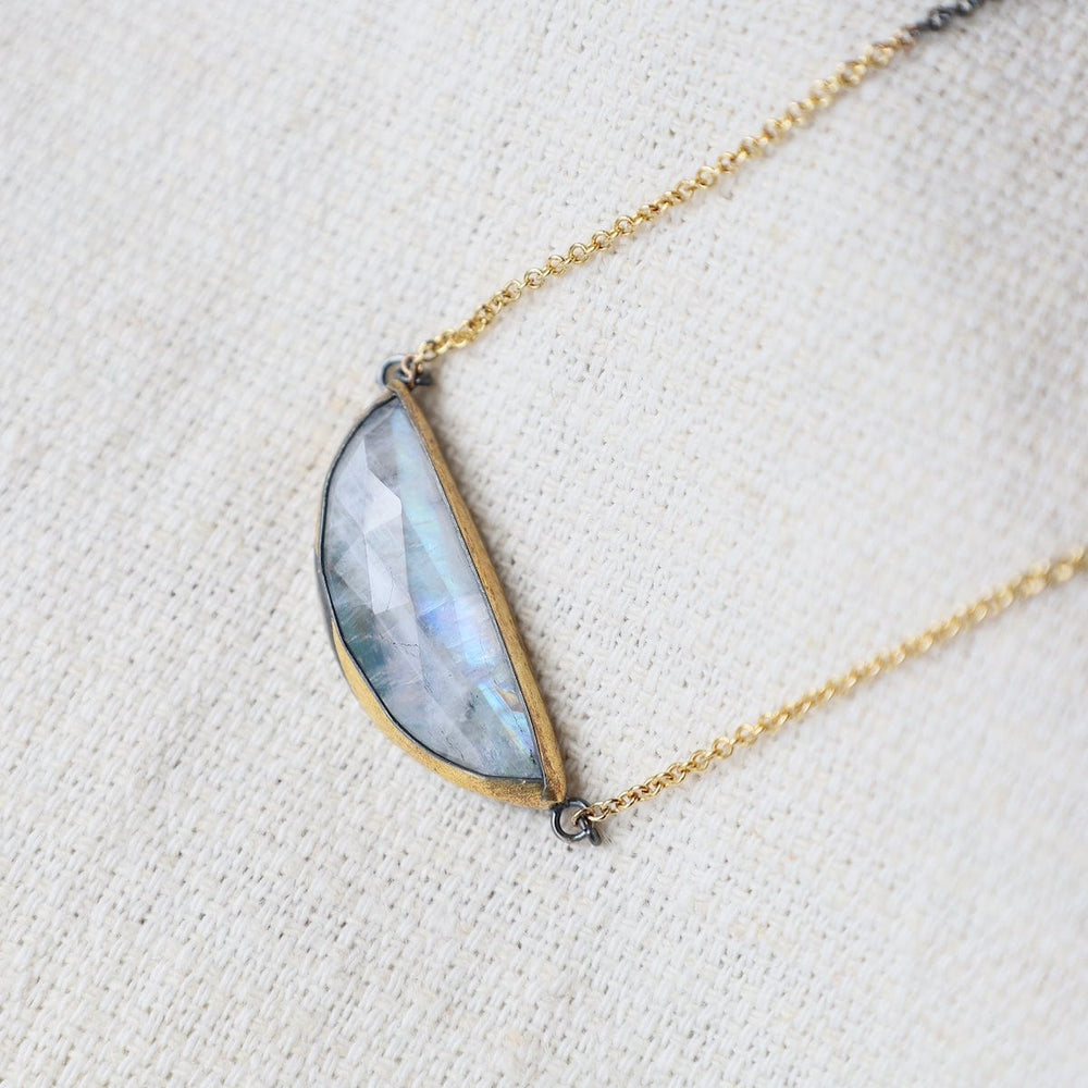 
                      
                        NKL Crescent Split Necklace with Moonstone
                      
                    