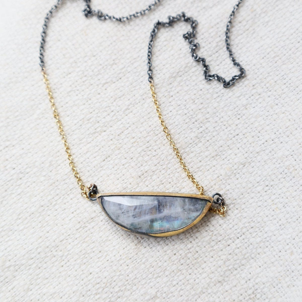 
                      
                        NKL Crescent Split Necklace with Moonstone
                      
                    