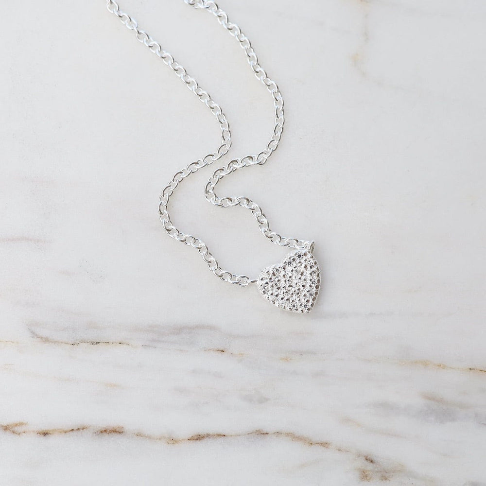 
                      
                        NKL CZ Pave Heart Necklace - Sterling Silver
                      
                    