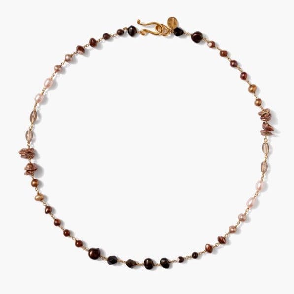 NKL Daphne Beaded Necklace Black Mix