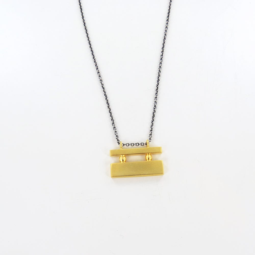 NKL Deco Amulet Necklace - Gold Plate