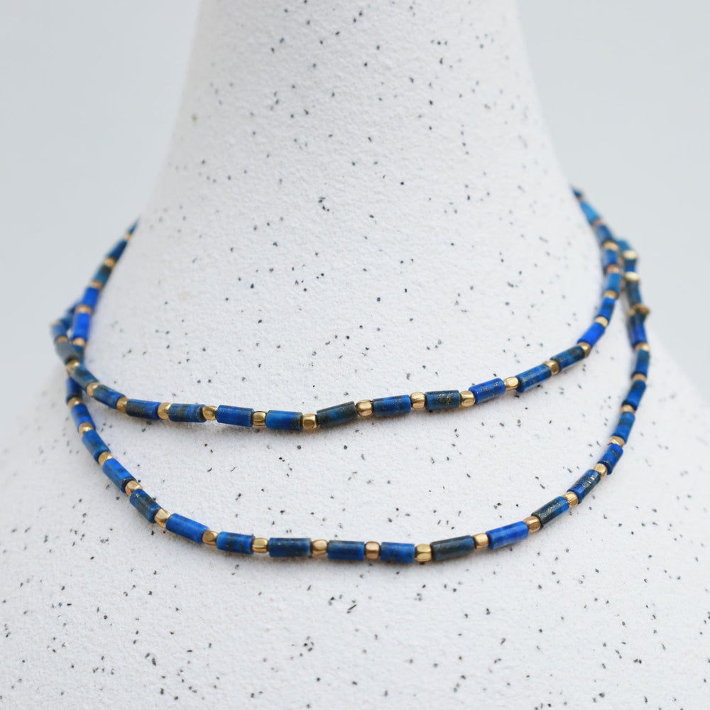 
                  
                    NKL Delicate Lapis & Leather Necklace
                  
                