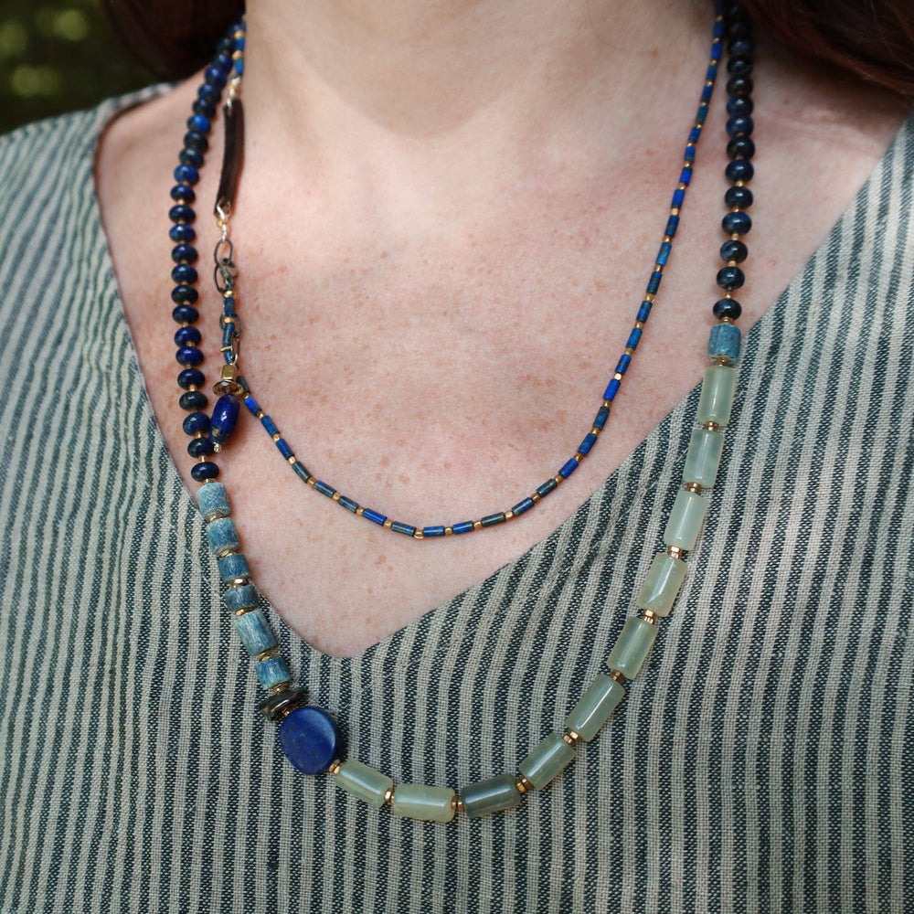 
                  
                    NKL Delicate Lapis & Leather Necklace
                  
                