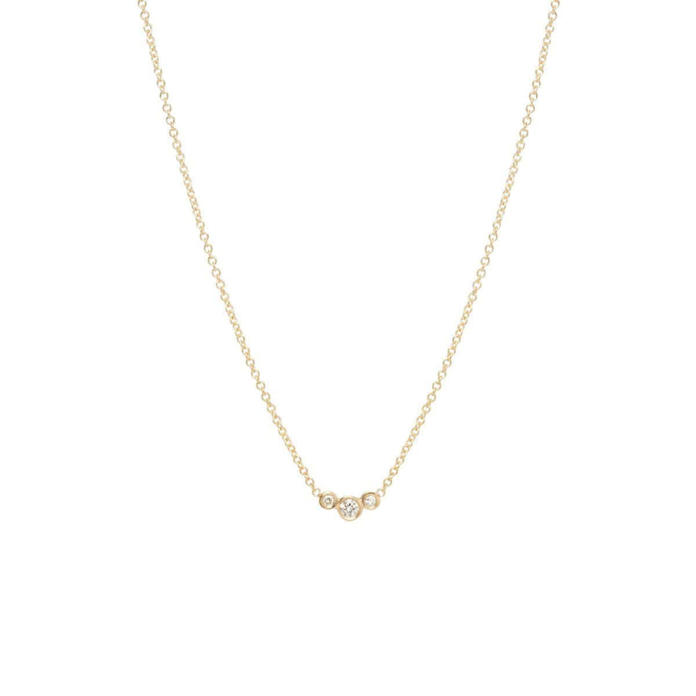 
                      
                        NKL-DIA 14k Small Graduated Bezel Diamond Necklace
                      
                    