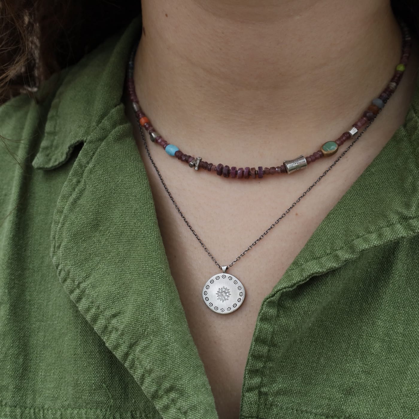 NKL-DIA Large Diamond Cluster Pendant Necklace
