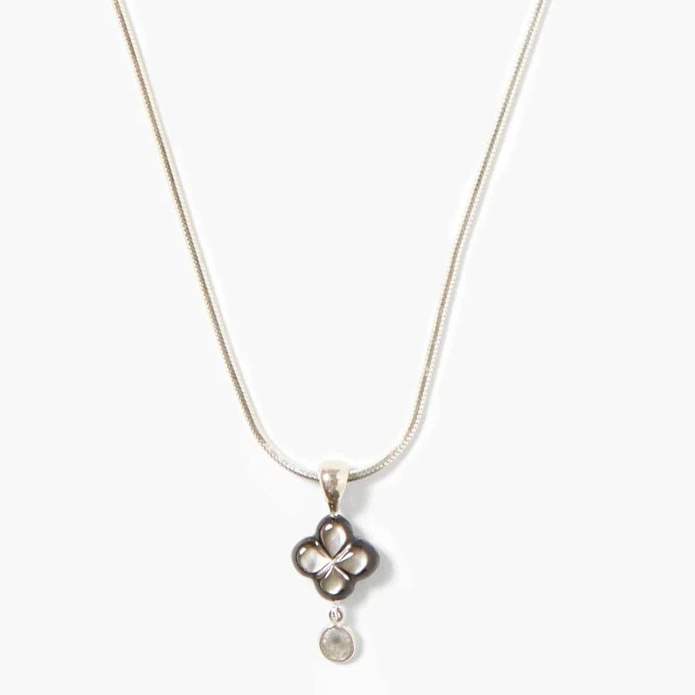 
                      
                        NKL DIAMOND DROP CLOVER NECKLACE BLACK MOP
                      
                    