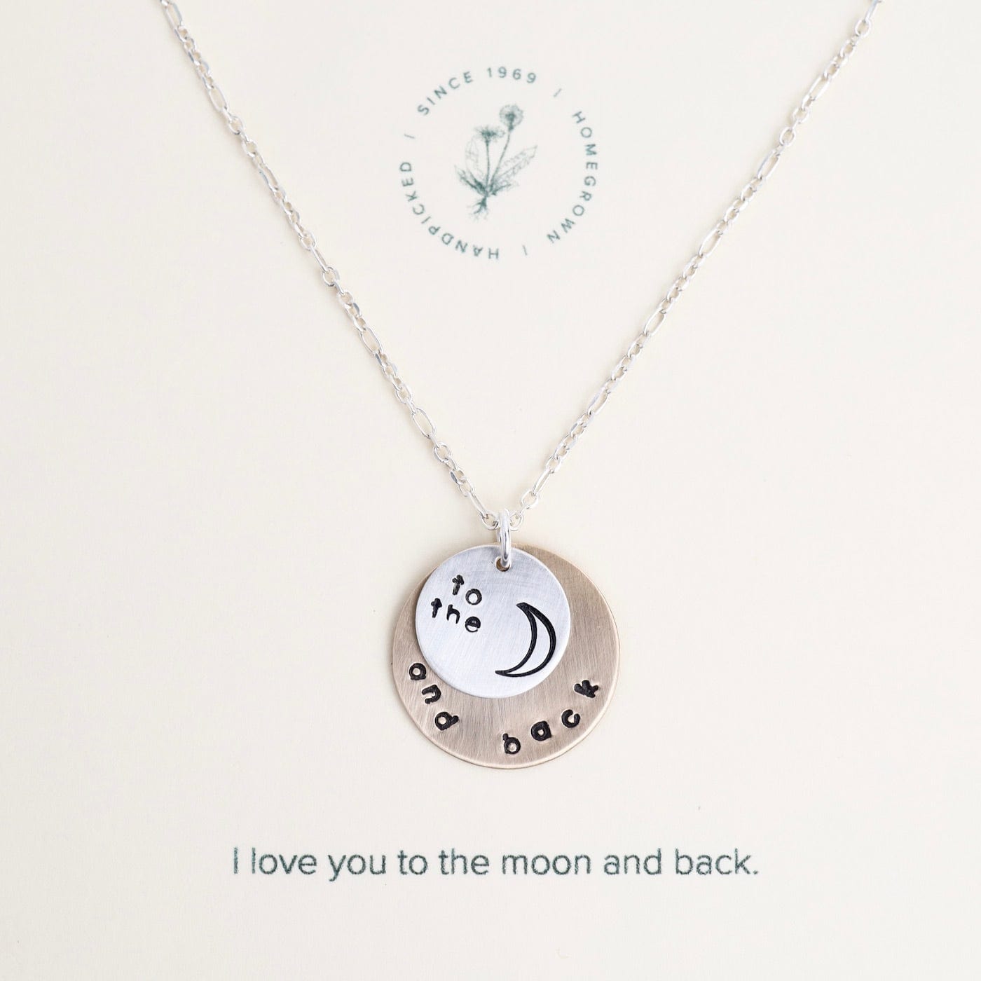 NKL Double Disc "To the Moon, and Back" Necklace