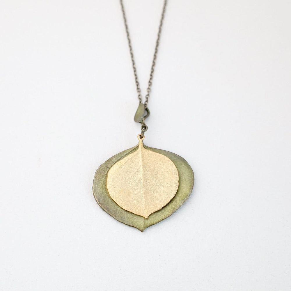 NKL Eucalyptus Round Leaf Pendant