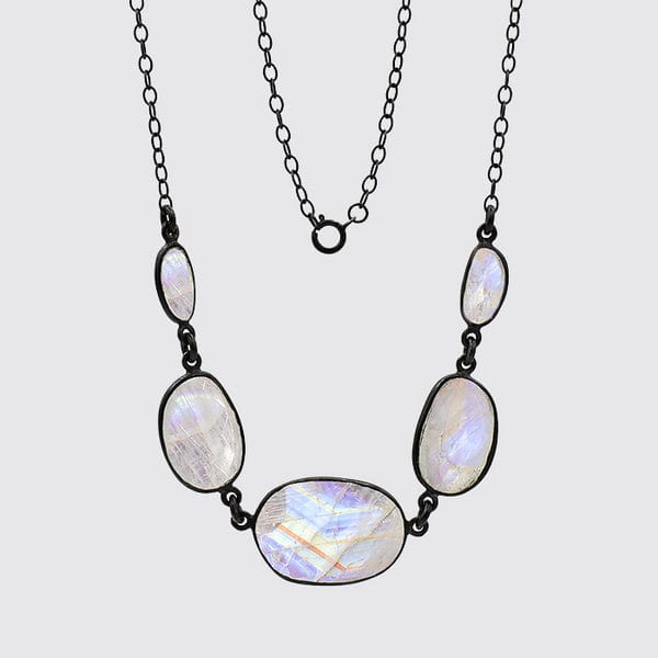 
                      
                        NKL Faceted Rainbow Moonstone Drop Necklace
                      
                    