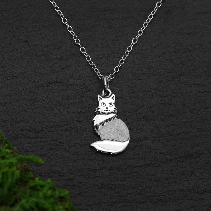 NKL Fluffy Cat Pendant Necklace