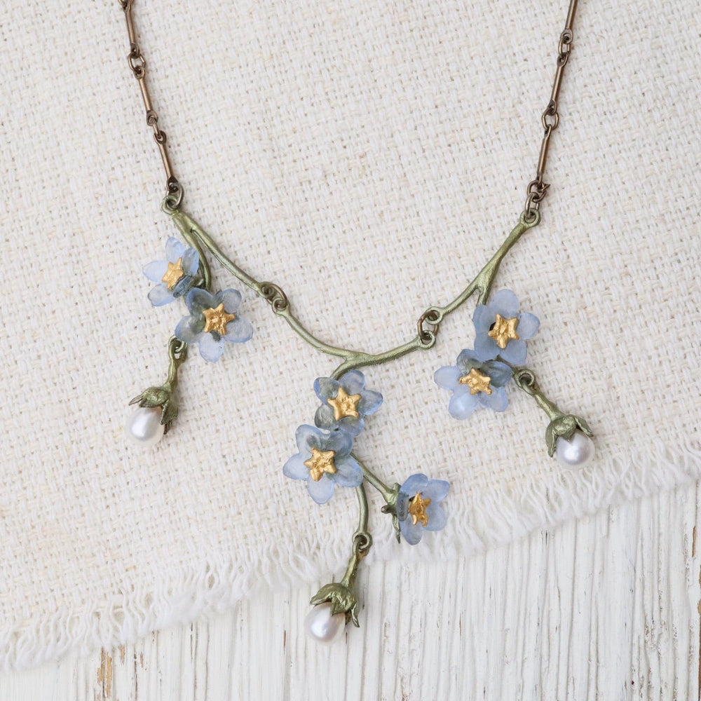 NKL Forget Me Not 3 Drop Necklace