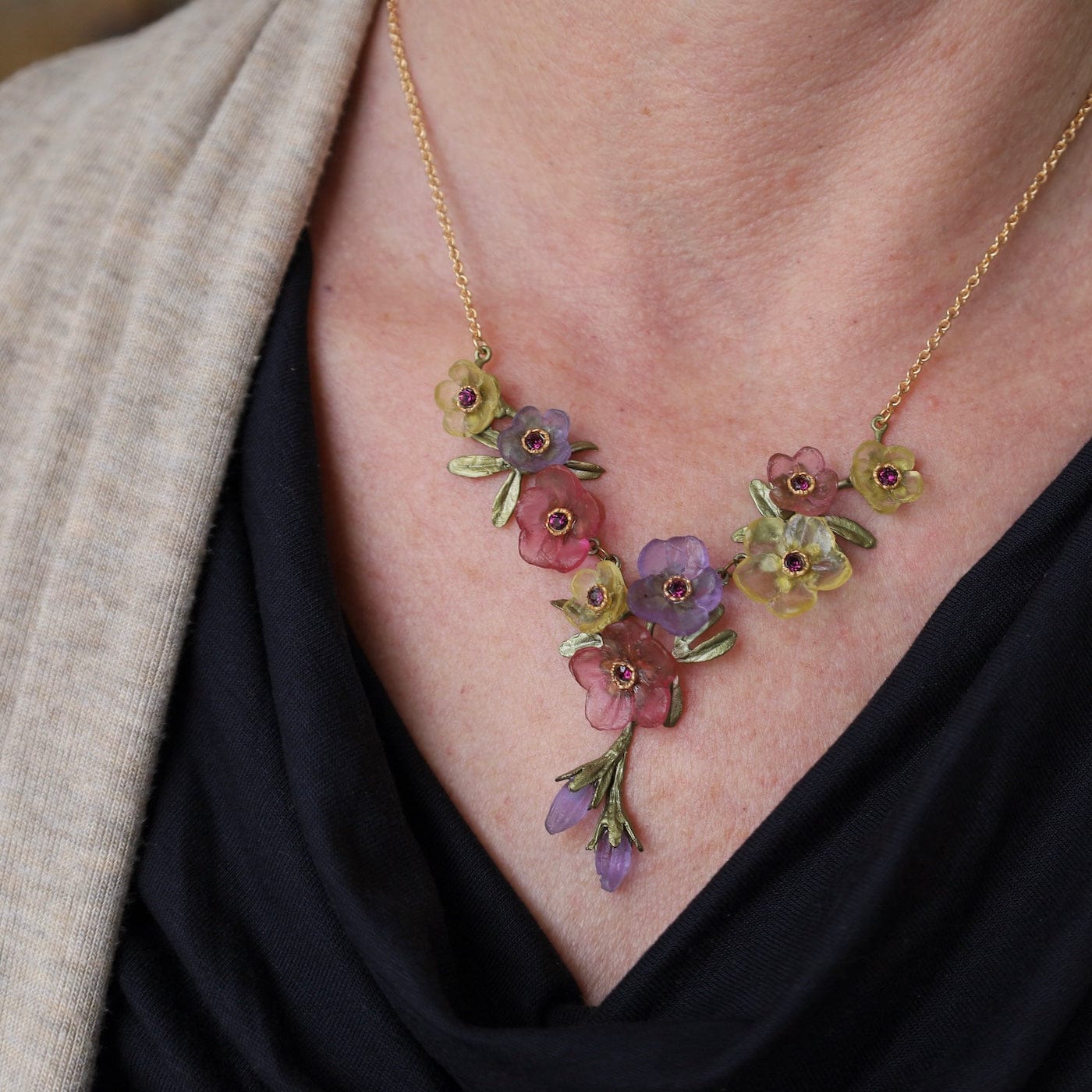NKL French Bouquet Statement Necklace