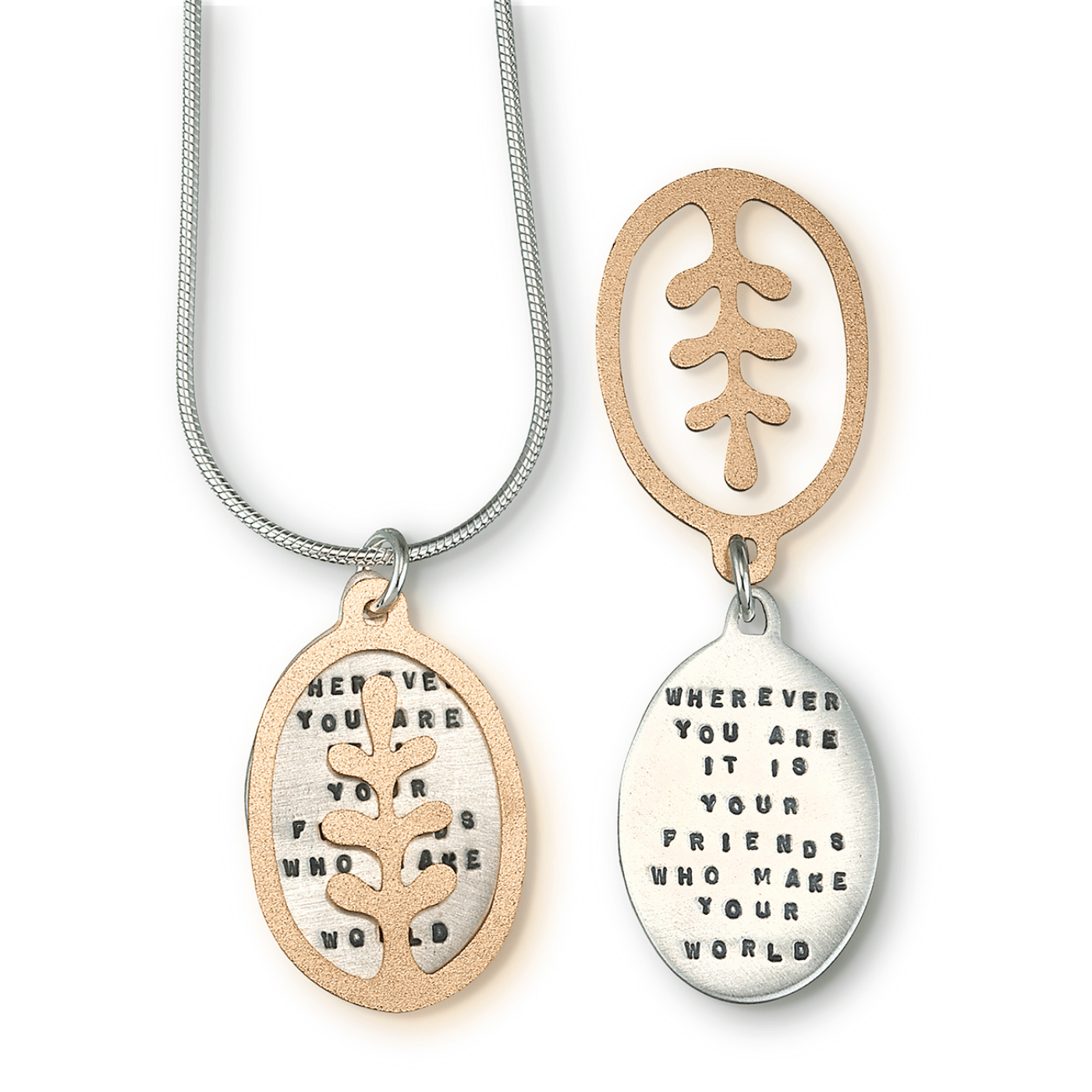 NKL Friends Make Your World Necklace