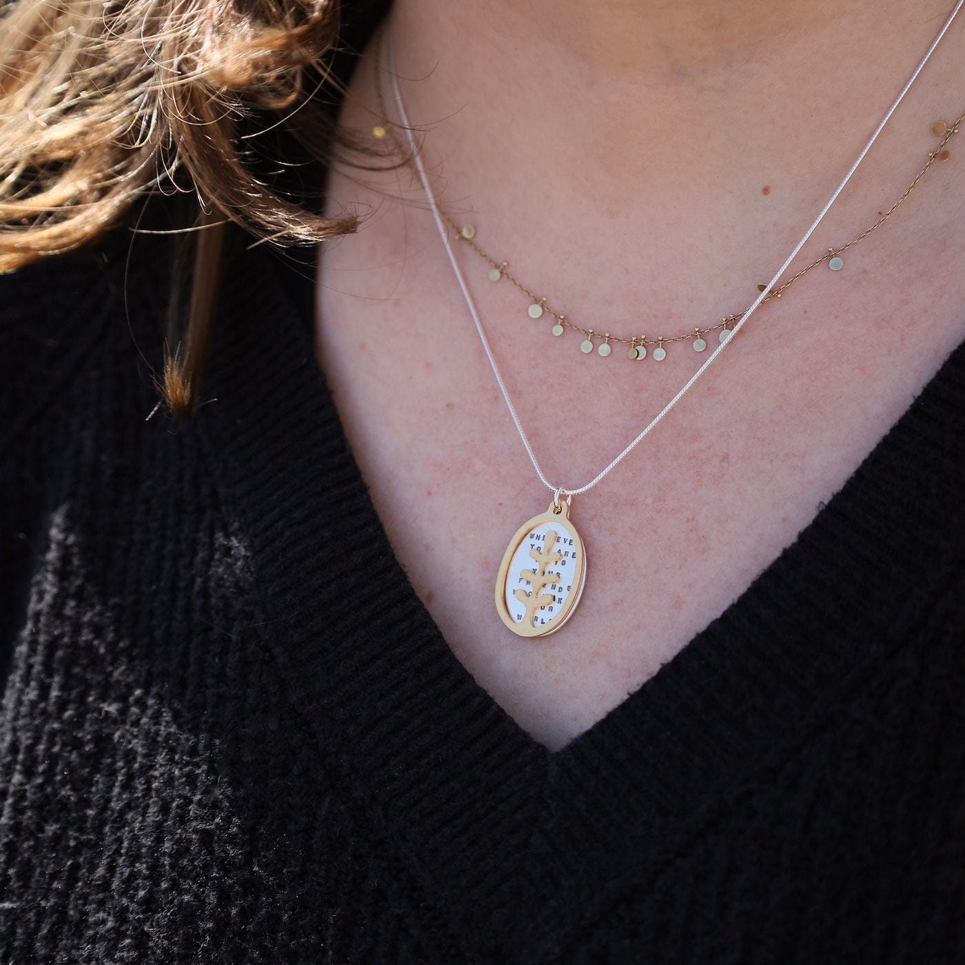 NKL Friends Make Your World Necklace