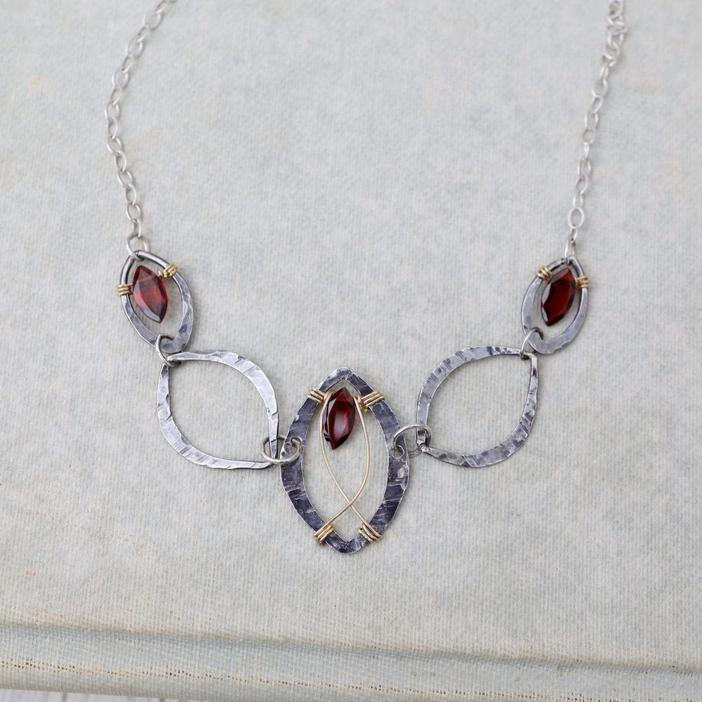 NKL Garnet Marquise Necklace