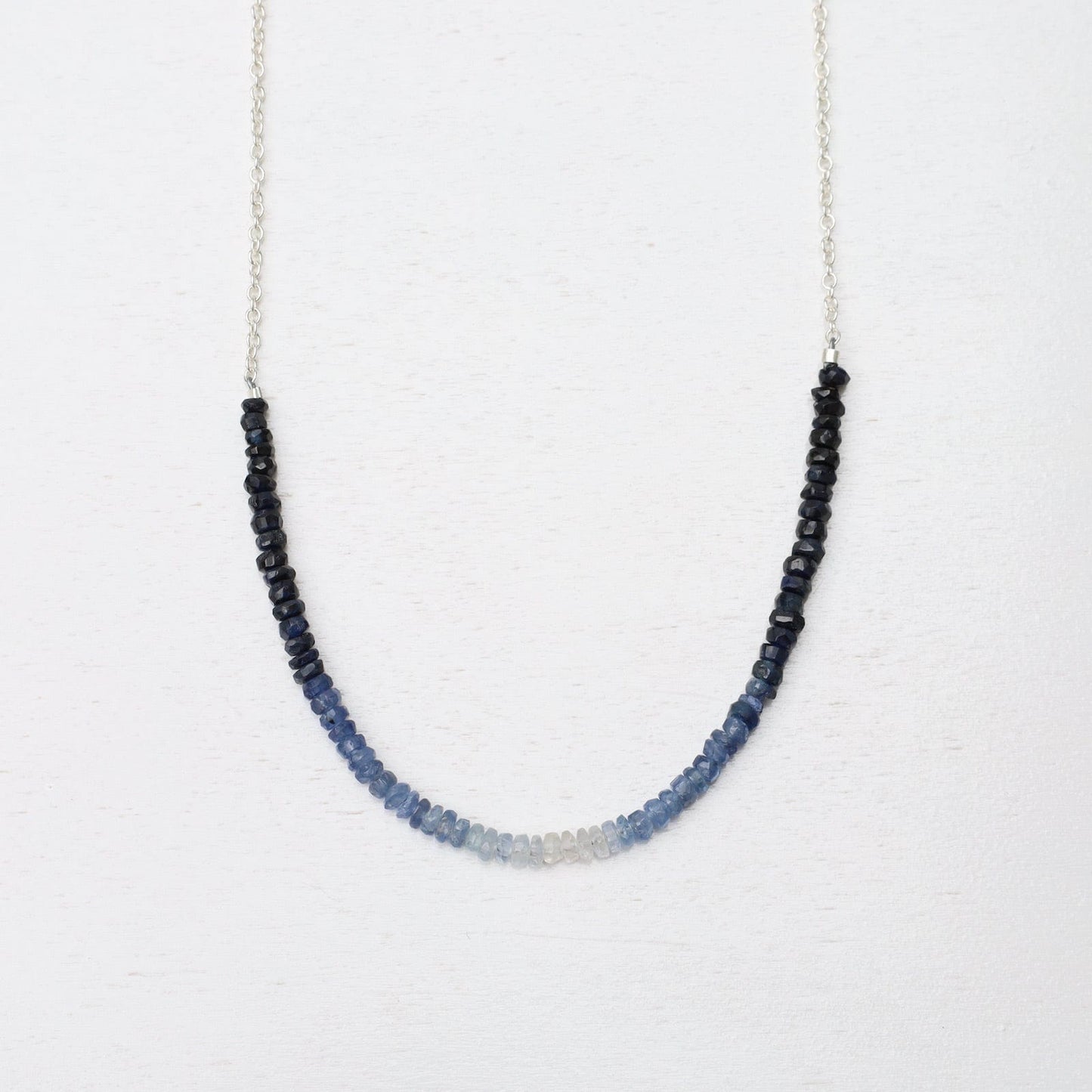 NKL Gemstone Rondelle Necklace in Sapphire Fade