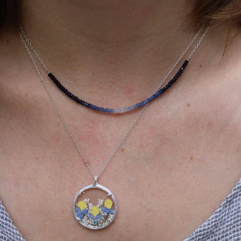 
                      
                        NKL Gemstone Rondelle Necklace in Sapphire Fade
                      
                    