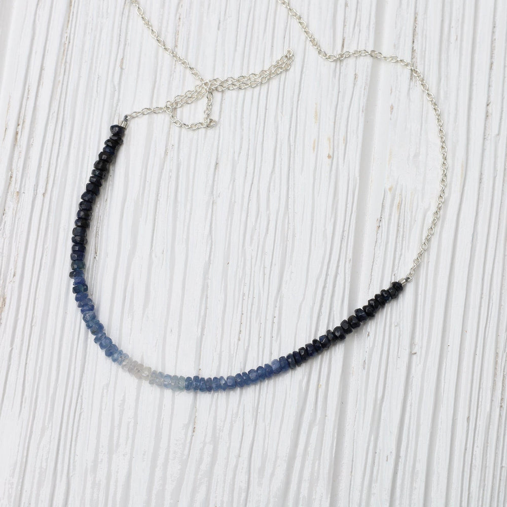 
                      
                        NKL Gemstone Rondelle Necklace in Sapphire Fade
                      
                    