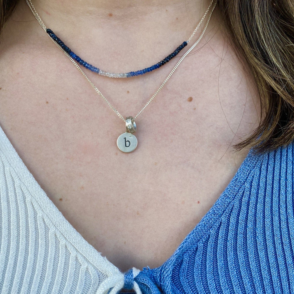 
                      
                        NKL Gemstone Rondelle Necklace in Sapphire Fade
                      
                    