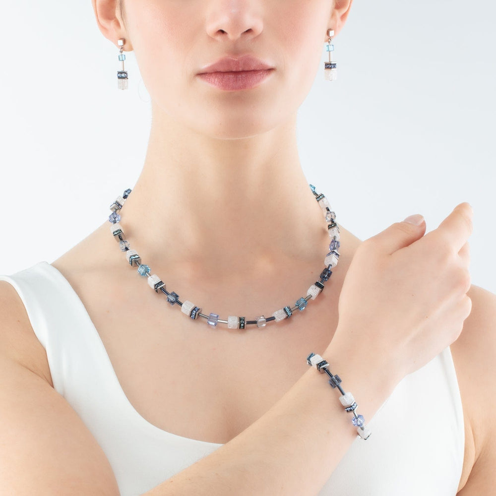 
                      
                        NKL GeoCube Iconic Blue & White Necklace
                      
                    