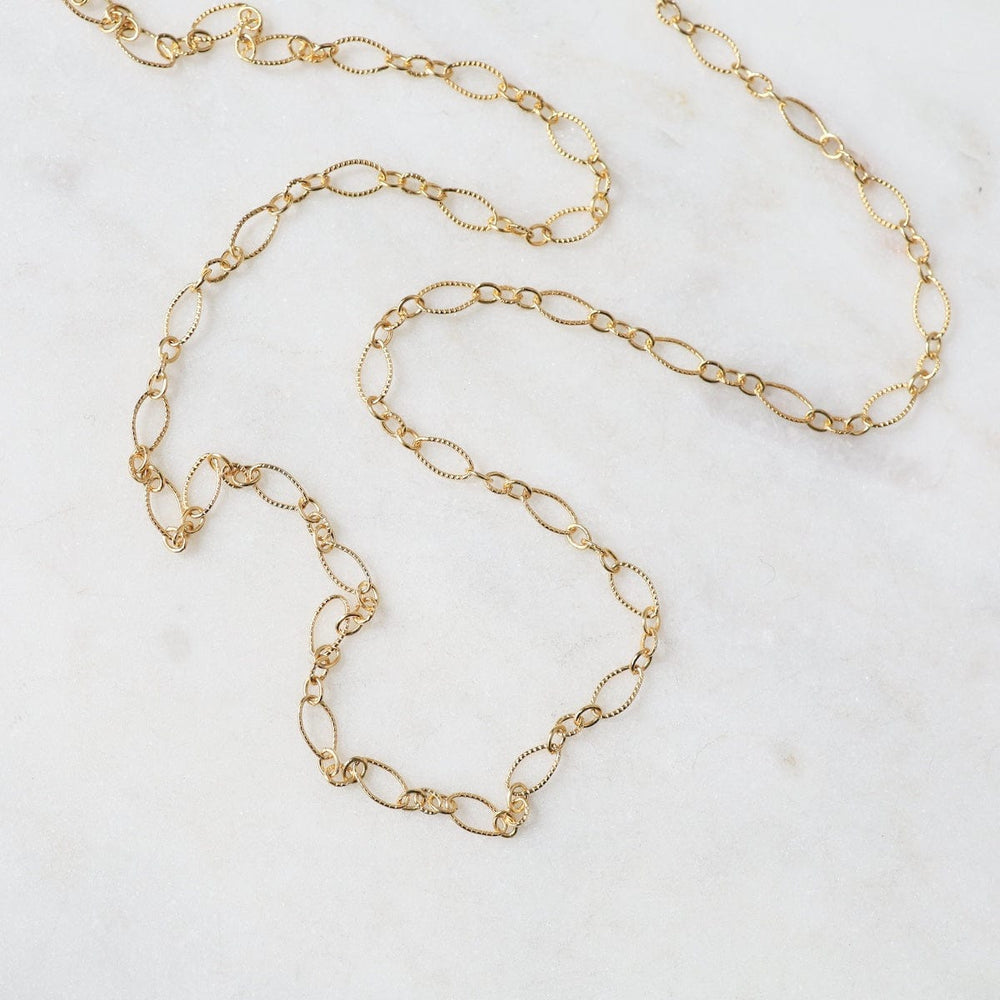 
                  
                    NKL-GF 16" gold Filled Oval Long & Short Chain w/ Lines 4
                  
                