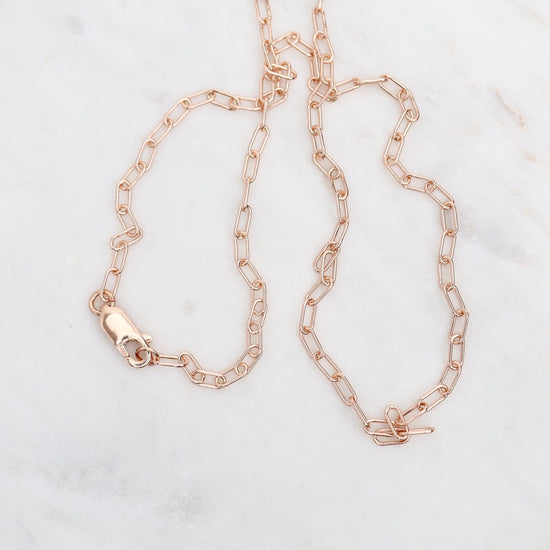 Load image into Gallery viewer, NKL-GF 16&amp;quot; Rose Gold Filled Round Drawn Cable Chain Necklace
