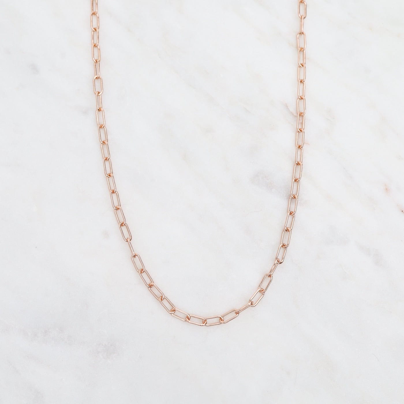 NKL-GF 18" Rose Gold Filled Round Drawn Cable Chain Necklace